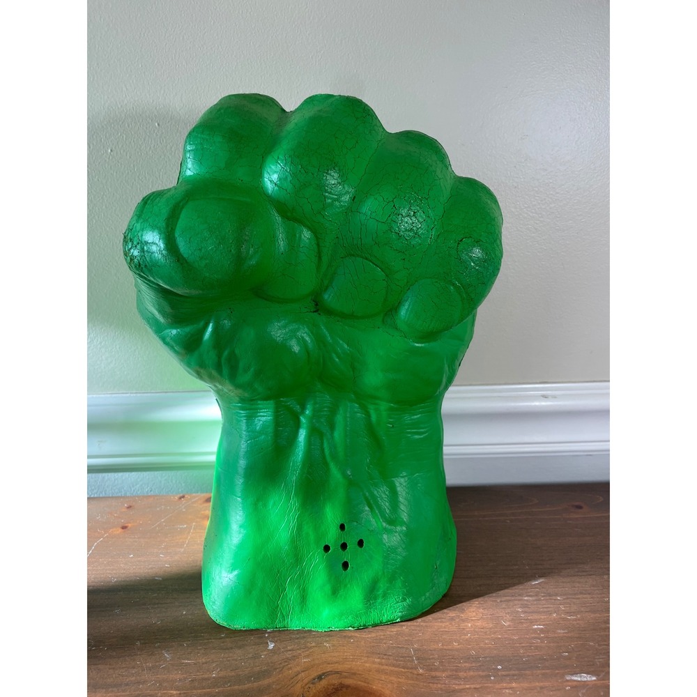 Vintage Marvel Incredible Hulk Foam Fist Toy 2003 Green Superhero left hand